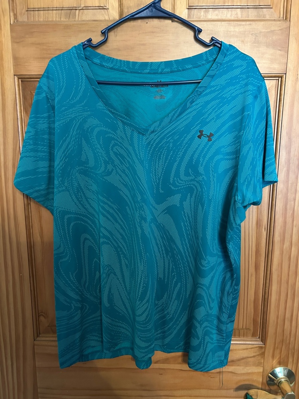 Under Armour Women's Teal Performance V-Neck Short Sleeve Top